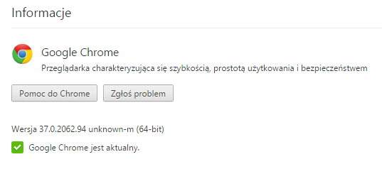 Chrome 37 w wersji 64-bit