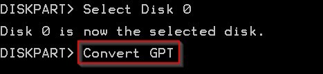 Konwertowanie dysku do GPT