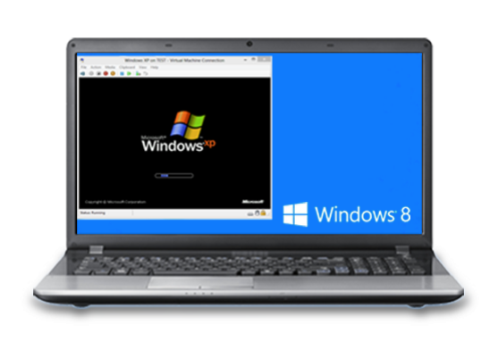 Uruchomienie Windowsa XP wewnątrz WIndowsa 8