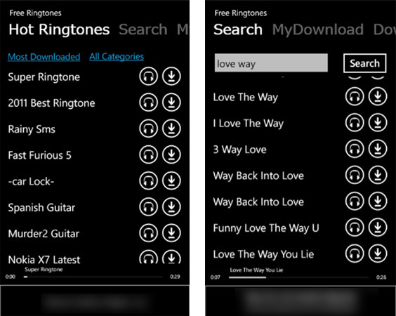 Free Ringtones - Windows Phone