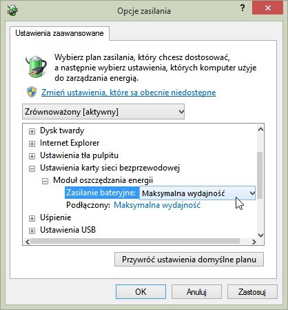 Ustawianie maksymalnej wydajności Wi-Fi