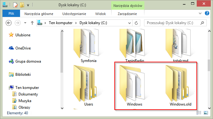Katalog Windows.old
