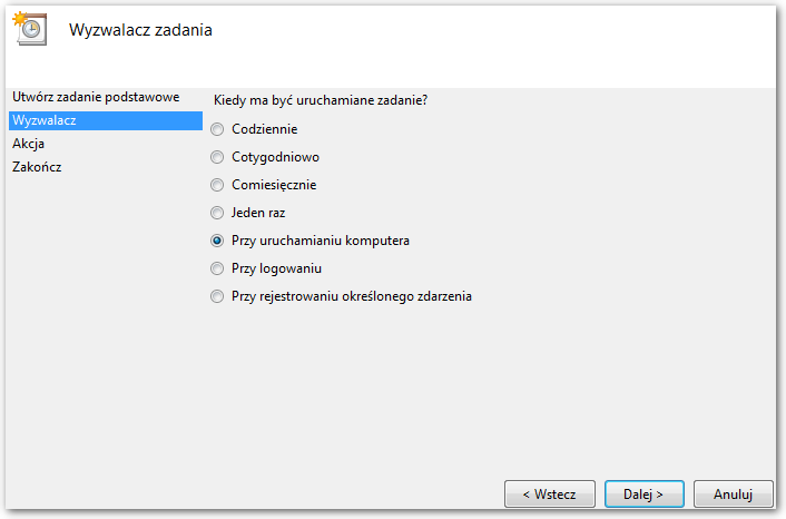 Wyzwalacz zadania