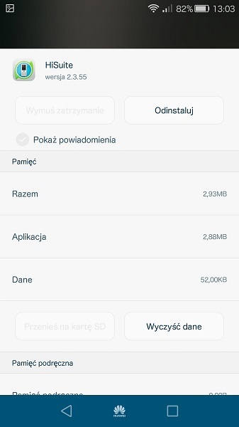 Odinstalowywanie aplikacji