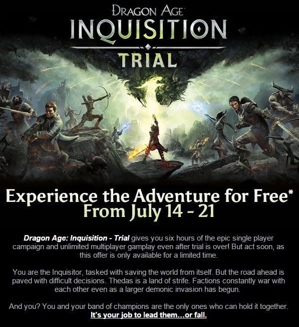 Dragon Age Inkwizycja - Trial