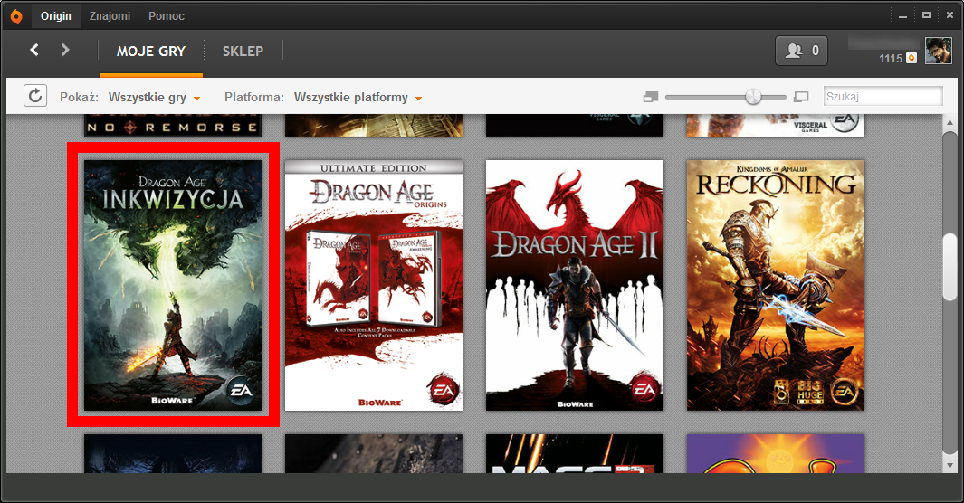 Dragon Age: Inkwizycja w bibliotece Origin