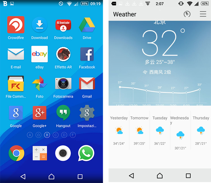 Launcher i Pogoda z Meizu MX5