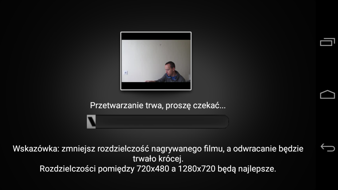 Przetwarzanie filmu w Reverse Movie FX