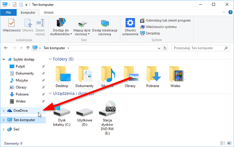 OneDrive w Windows 10 - jak go ukryć lub wyłączyć?