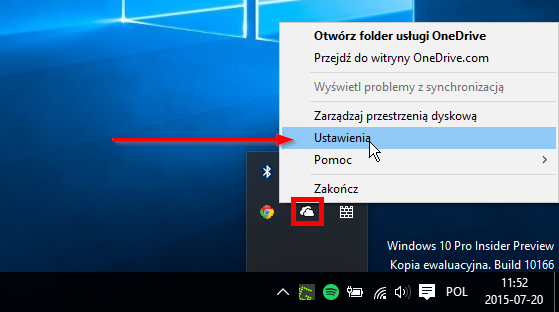 OneDrive - opcje 