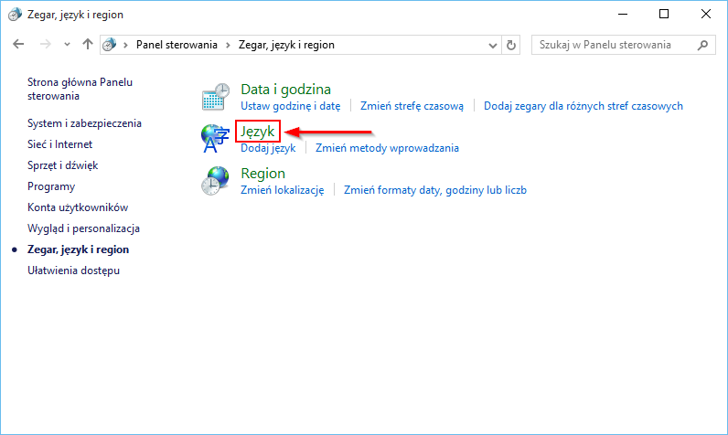 Ustawienia regionalne w Windows 10