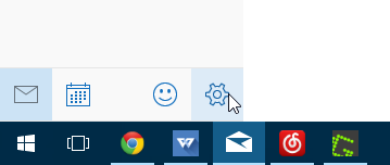 Ikona ustawień w Poczcie Windows 10