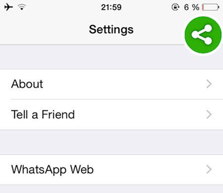 Whatsapp Web - ustawienia iPhone