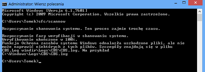 System znalazł błędy, ale nie może ich naprawić - co robić?