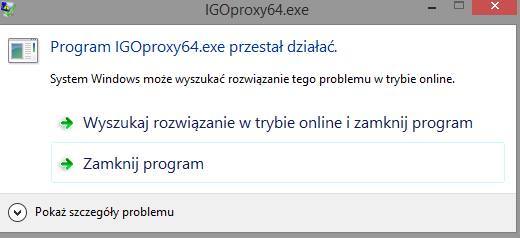 Błąd igoproxy64 bez pliku DLL