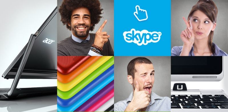 Promocja Acera na rozmowy międzynarodowe w Skype
