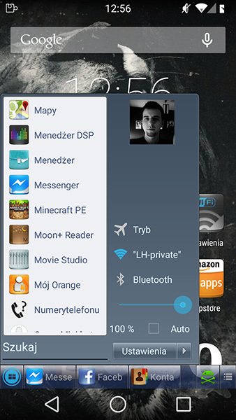 Menu Start w Androidzie dzięki aplikacji Taskbar