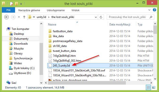 Plik z grą Unity3D