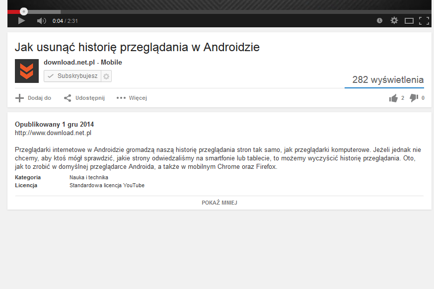 Ukryte komentarze na YouTube