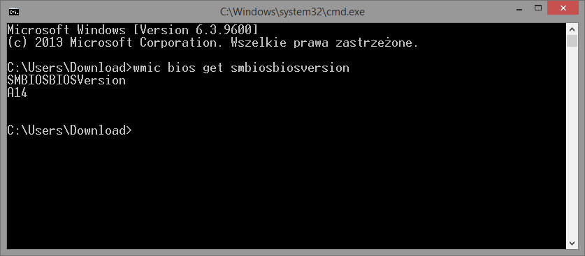 Sprawdzanie wersji BIOSu w Windowsie