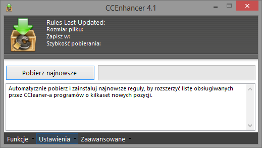 CCEnhancer - pobieranie nowych baz danych