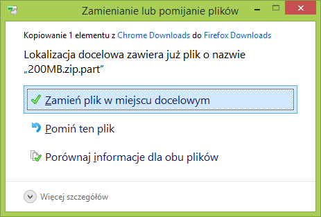 Zamienianie pliku