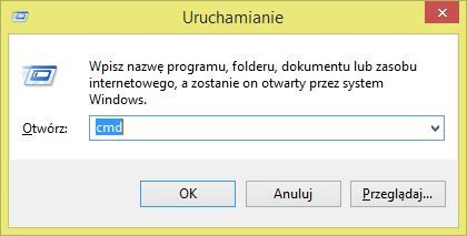 Uruchamianie narzędzia CMD