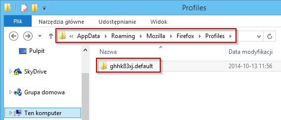 Jak z dysku odzyskać zakładki z Firefox i Internet