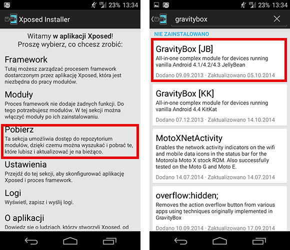 GravityBox [JB] w Xposed