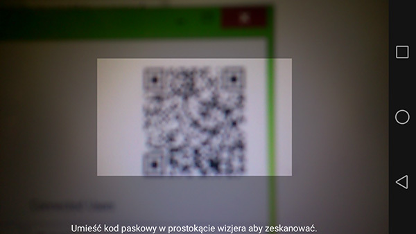 Skanowanie kodu QR