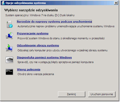 Rozwiązywanie problemów z uruchomieniem Windows za pomocą oryginalnego instalatora