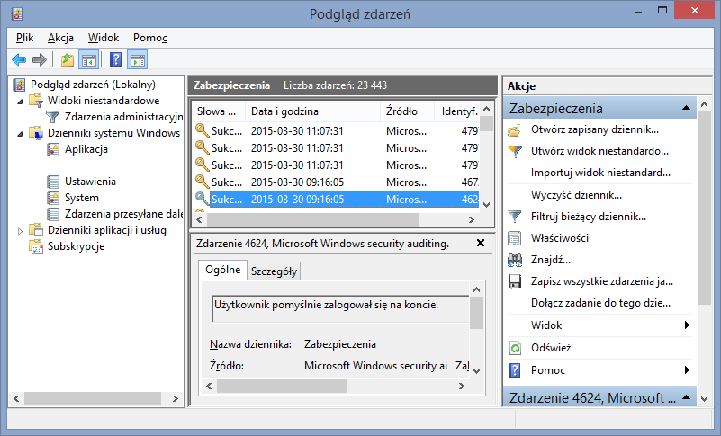 Podgląd zdarzeń w Windowsie - do czego służy i jak z niego korzystać