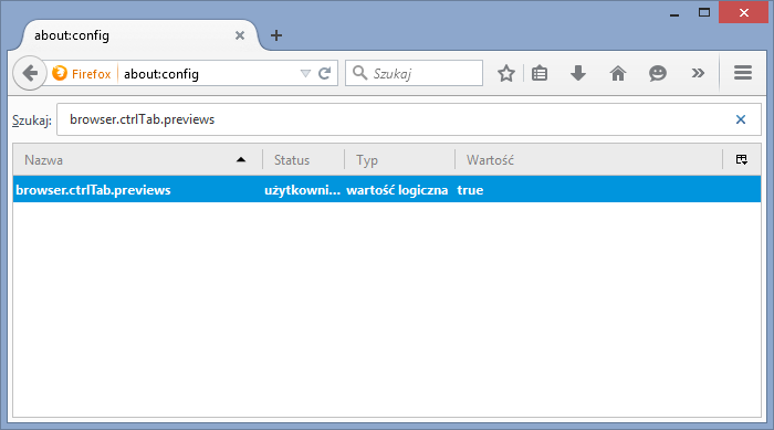Firefox - podgląd ctrl+Tab