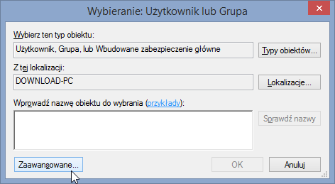 Zaawansowane opcje wyboru właściciela