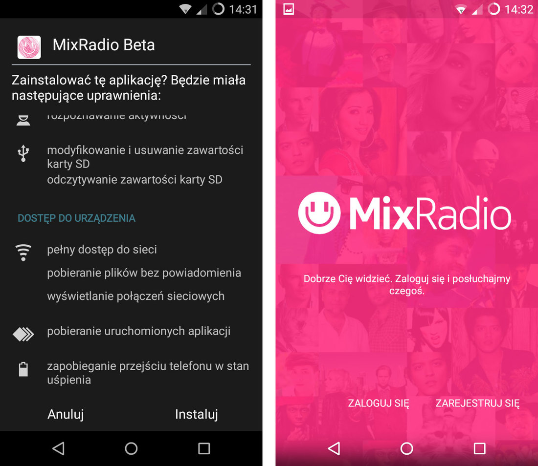 MixRadio - instalacja i uruchomienie