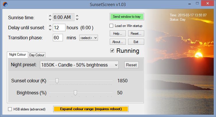 SunsetScreen