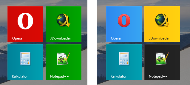 Jak zmienić kolor wybranych kafelków w Windows 8 / 8.1