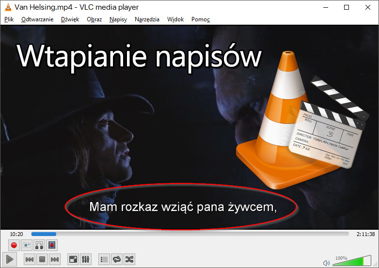 Jak wtopić napisy do filmu w VLC