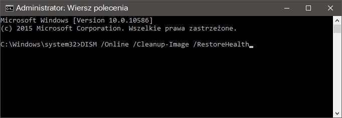 DISM z opcją RestoreHealth