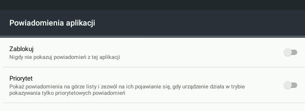Blokowanie powiadomień w ustawieniach Androida