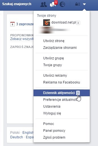 Dziennik aktywności
