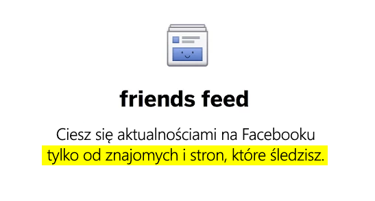 FriendsFeed - ukryj posty polubione przez znajomych