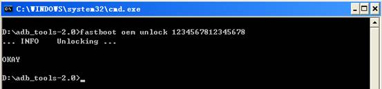 Fastboot oem unlock