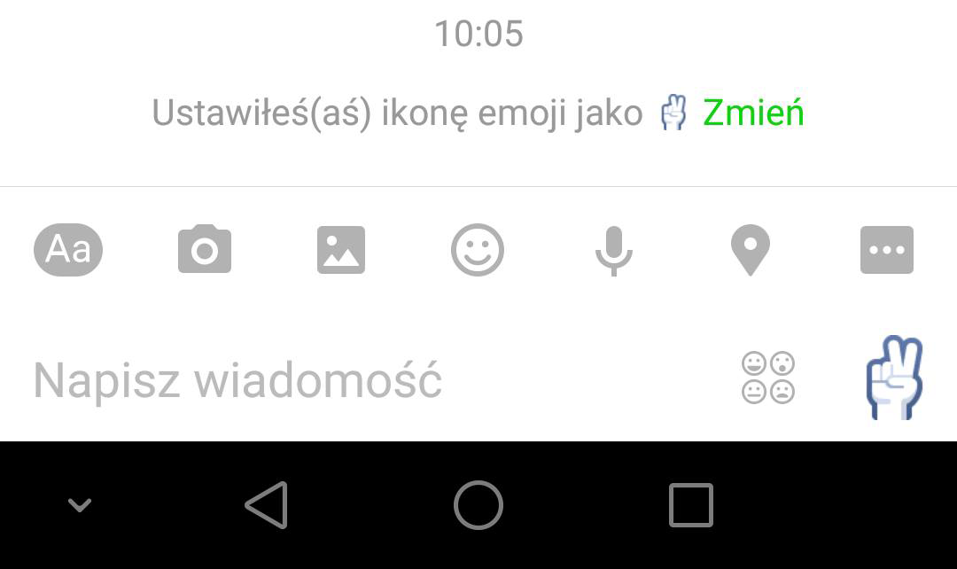 Nowa ikona emoji w konwersacji