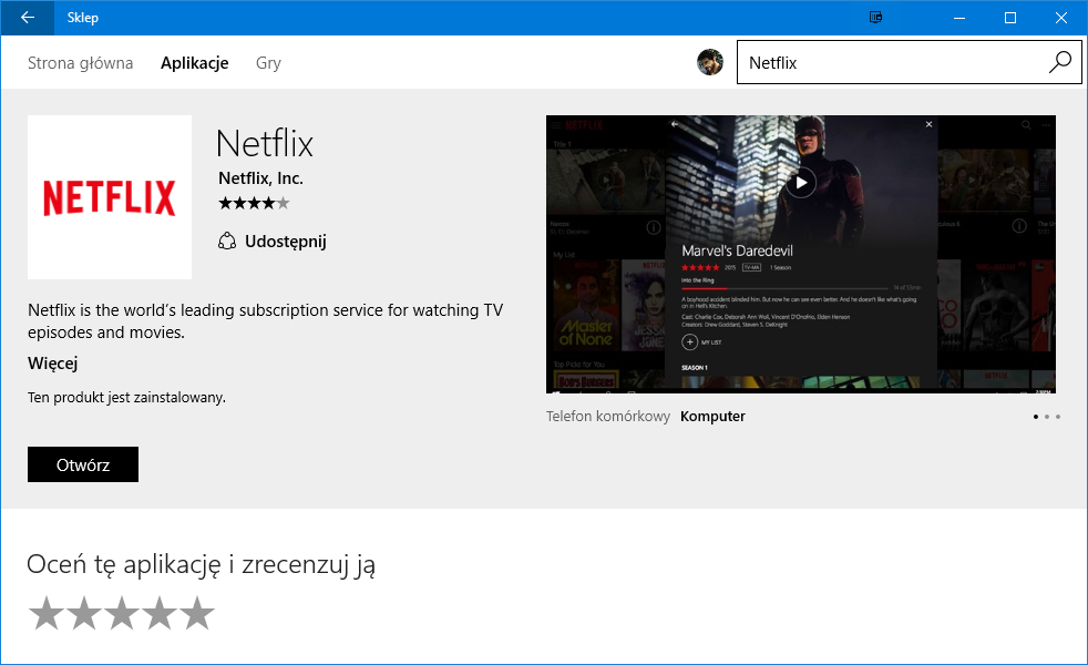 Netflix - Sklep Windows