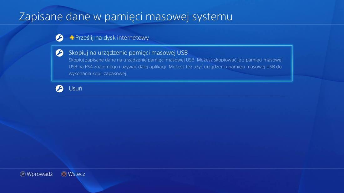 Tworzenie kopii save'ów w PS4