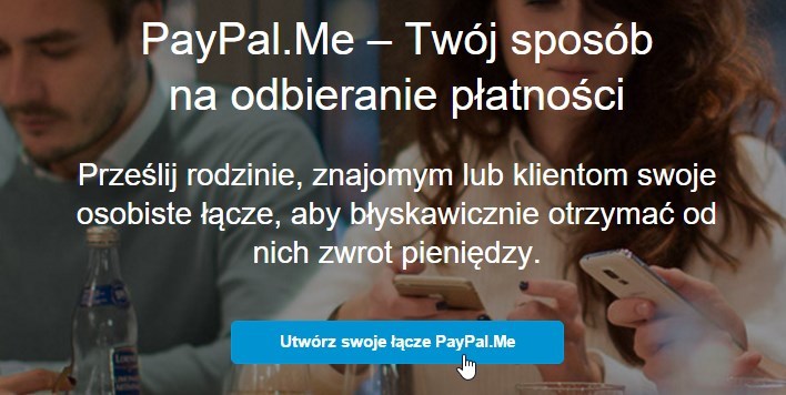 PayPal.me - strona główna