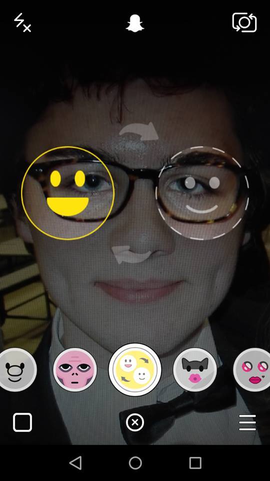 Snapchat - aktywacja filtrów
