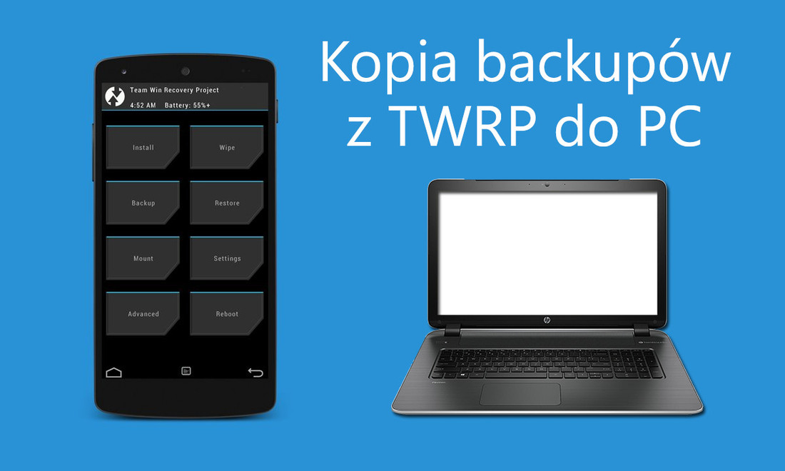TWRP - kopia backupu na PC