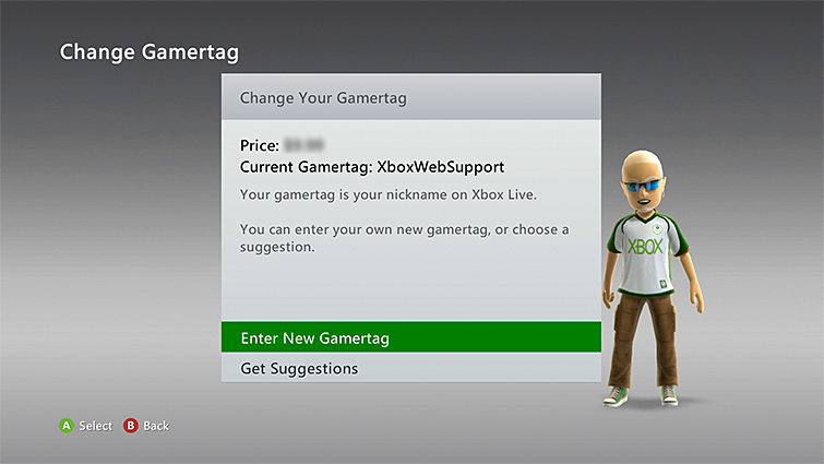 Wprowadzanie nowego tagu gracza w Xbox 360
